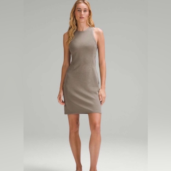 Lululemon Ribbed Softstreme Slim-Fit Tank Top Dress - Picture 1 of 5
